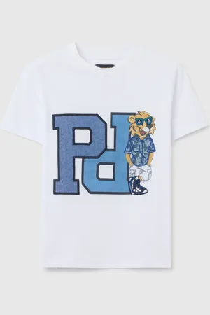 OVS T-shirt Da Bambino In Puro Cotone Bianca Regular Fit Con Stampa