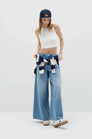 OVS Jeans Da Donna In Puro Cotone Con Vita Regolare Wide Leg