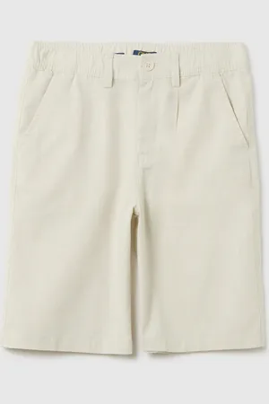 OVS Bermuda Da Ragazzo In Misto Lino E Cotone Regular Fit Con Due Tasche Posteriori, Bambino