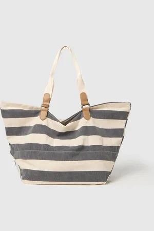 OVS OVS , Borsa Da Donna In Puro Cotone Con Righe