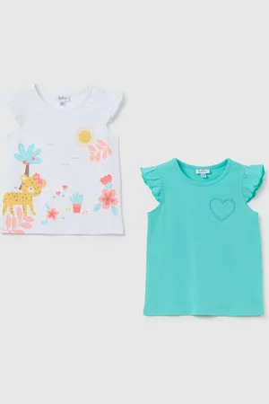 FAGOTTINO T-shirt Da Bambina In Puro Cotone Regular Fit Con Stampe