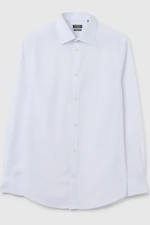 OVS OVS , Camicia Da Uomo In Misto Cotone Bianca Regular Fit Easy Iron