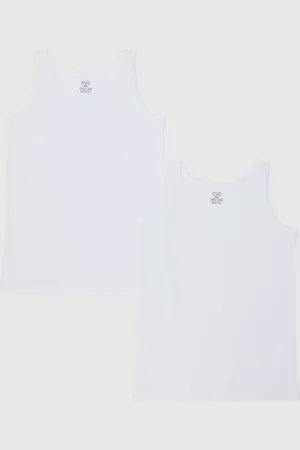 OVS Canottiera Da Bambino In Puro Cotone Bianca Regular Fit