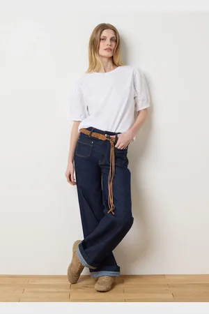 OVS T-shirt Da Donna In Puro Cotone Bianca Regular Fit Con Maniche