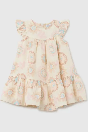 FAGOTTINO Abito Da Bambina In Misto Cotone Regular Fit Con Fantasia