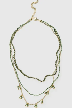 OVS OVS , Collana Multistrato Da Donna Di Perline Verdi