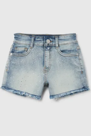 OVS Shorts Da Ragazze In Blu Slim Fit Con Strass, Bambina