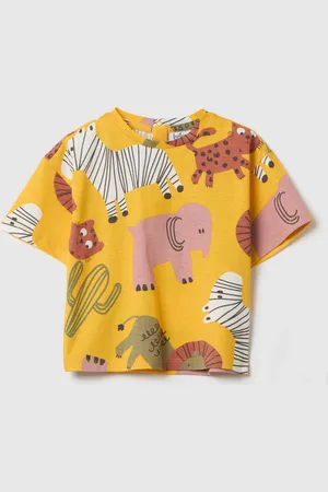 FAGOTTINO T-shirt Da Bambino In Puro Cotone Regular Fit Con Fantasia