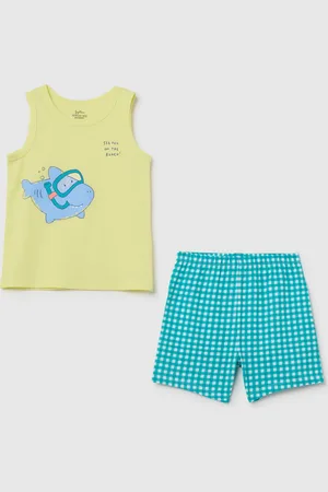FAGOTTINO Pigiama Corto Da Bambino In Puro Cotone Regular Fit Con Stampa