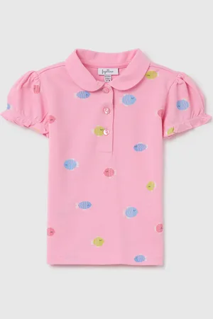 FAGOTTINO Polo Da Neonata In Puro Cotone Regular Fit, Bambina