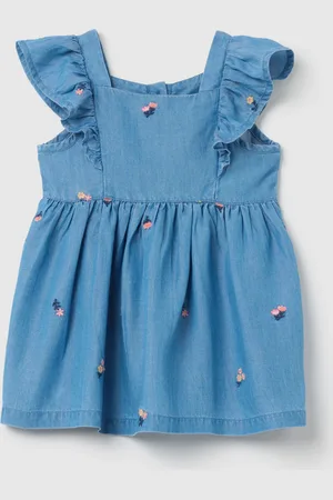 FAGOTTINO Abito Da Neonata In Puro Lyocell Regular Fit Con Ricami, Bambina