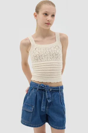 OVS Top Con Lavorazione Crochet, Bambina