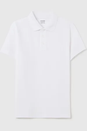 OVS Polo Da Ragazzo In Puro Cotone Bianca Regular Fit, Bambino