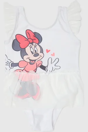 OVS Body Da Bambina In Tessuto Elasticizzato Con Stampa Minnie E Dettagli A Balze