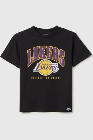 OVS T-shirt Da Bambino In Puro Cotone Regular Fit Con Logo Dei Los Angeles Lakers