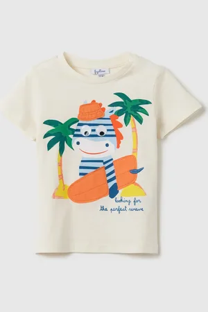 FAGOTTINO T-shirt Da Bambino In Puro Cotone Regular Fit Con Stampa