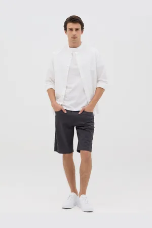 OVS OVS , Shorts Da Uomo In Cotone Elasticizzato Regular Fit Cinque Tasche