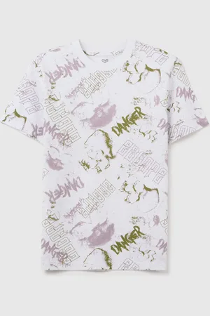OVS T-shirt Da Ragazzo In Puro Cotone Oversize Con Stampa Grafica, Bambino