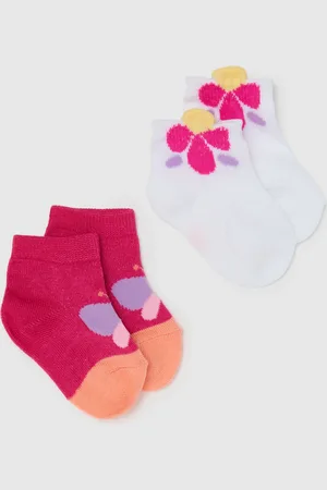 FAGOTTINO Calzini Corti Da Bambina In Cotone Con Motivo