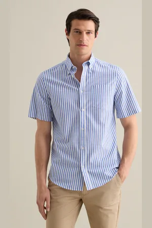 PIOMBO Camicia Da Uomo In Puro Cotone Regular Fit Con Taschino