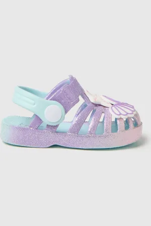 FAGOTTINO Sandali Da Bambina In Eva Con Glitter E Motivi Marini
