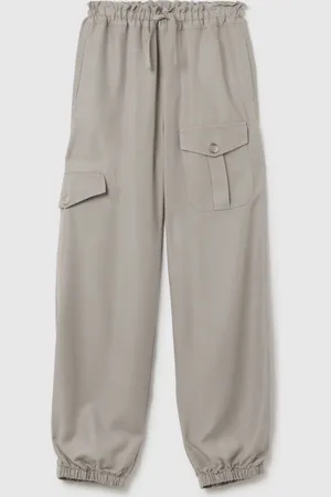 OVS Pantaloni Jogger Da Ragazze In Misto Viscosa Regular Fit Con Tasche Cargo, Bambina