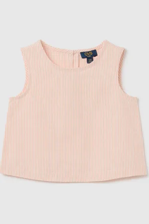 OVS Blusa Smanicata Da Bambina In Cotone E Lino Regular Fit