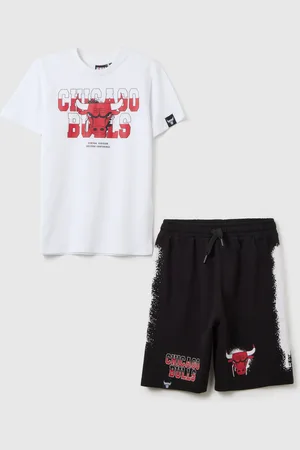 OVS Completo Da Ragazzo In Puro Cotone Regular Fit Con Logo Chicago Bulls, Bambino