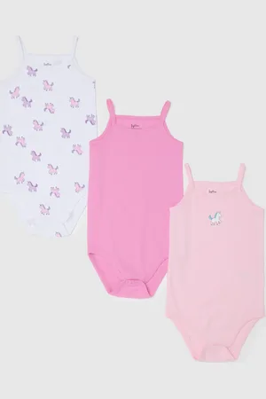 FAGOTTINO Body Da Bambina In Puro Cotone Con Stampe