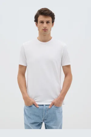 OVS OVS , T-shirt Da Uomo In Cotone Elasticizzato Bianca Regular Fit