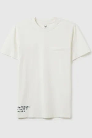 OVS T-shirt Da Ragazzo In Puro Cotone Bianca Regular Fit Con Stampa, Bambino