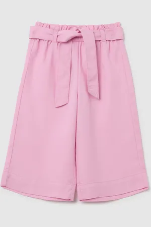 FAGOTTINO Culotte Da Bambina In Lyocell A Vita Alta Wide Leg