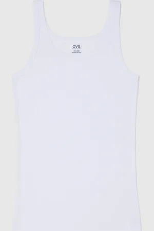 OVS OVS , Maglia Intima Da Uomo In Puro Cotone Bianca Regular Fit