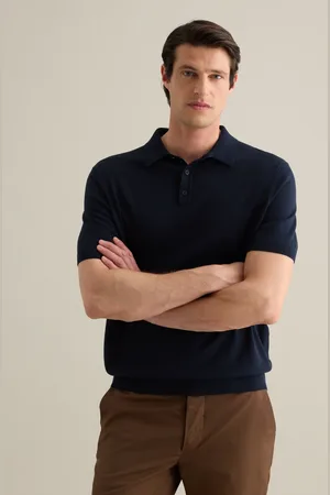PIOMBO Polo Da Uomo In Cotone E Lino Regular Fit