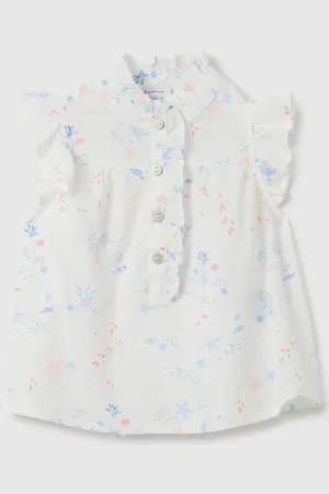 FAGOTTINO Blusa Da Bambina In Puro Cotone Regular Fit Con Stampa Floreale