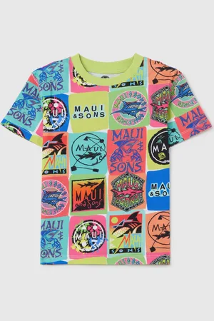 Maui Moisture T-shirt Da Bambino In Puro Cotone Regular Fit Con Stampa