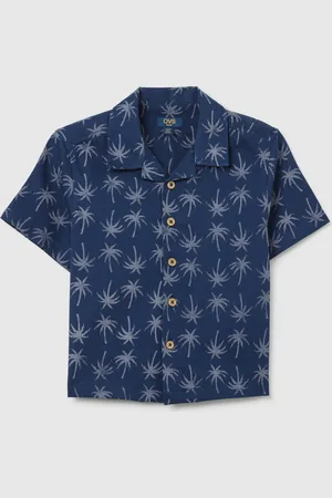 Maui Moisture Camicia A Maniche Corte Da Bambino In Puro Cotone Regular Fit