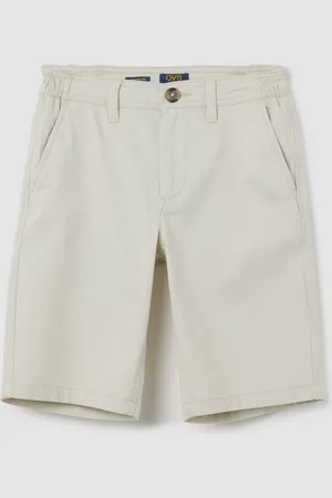 OVS Pantaloncini Da Ragazzo In Cotone Elasticizzato Regular Fit Con Tasche, Bambino