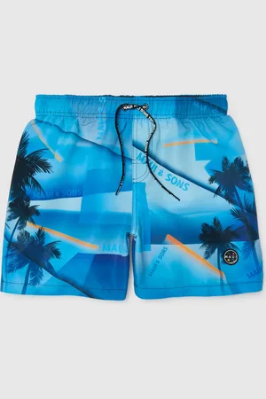 OVS Costume Da Bagno Da Ragazzo In Tessuto Regular Fit Con Stampa Palme, Bambino