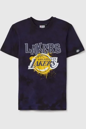 OVS T-shirt Da Ragazzo In Puro Cotone Regular Fit Con Stampa Lakers Tie-dye, Bambino
