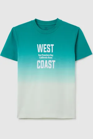 OVS T-shirt Da Ragazzo In Puro Cotone Regular Fit Con Grafica West Coast, Bambino
