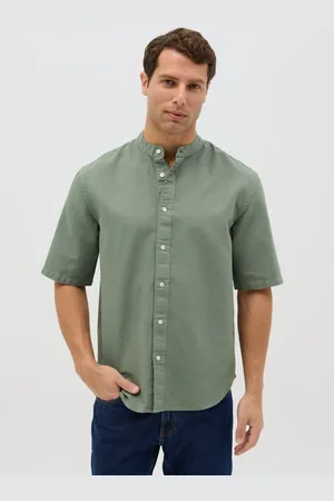 OVS OVS , Camicia Da Uomo In Cotone E Lino Over Fit
