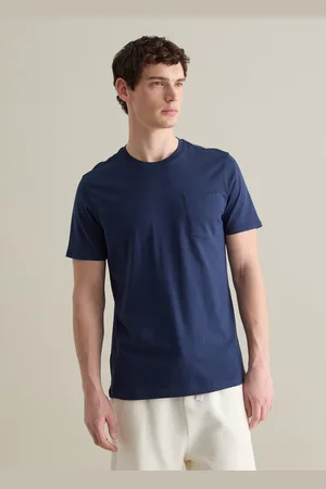 PIOMBO T-shirt Da Uomo In Puro Cotone Regular Fit Con Tasca Sul Petto