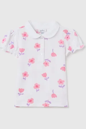 FAGOTTINO Polo Da Neonata In Puro Cotone Regular Fit Con Motivo, Bambina