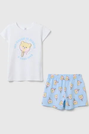 OVS Pigiama Corto Da Bambina In Puro Cotone Regular Fit Con Stampa