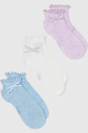 OVS Calze Da Bambina In Misto Cotone Con Fiocco In Pizzo