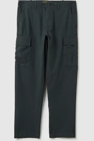 OVS OVS , Pantaloni Cargo Da Uomo In Lino Regular Fit Con Tasche Cargo