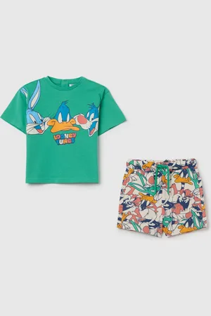 OVS Completo Da Neonato In Puro Cotone Regular Fit Con Stampa Looney Tunes, Bambino