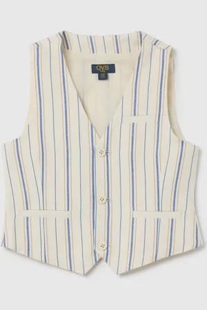 OVS Gilet Da Bambino In Cotone E Lino Regular Fit