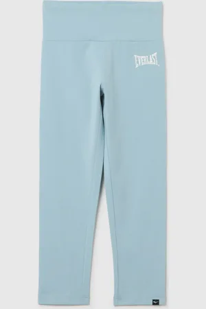 Everlast Leggings Da Ragazze In Cotone Elasticizzato Azzurri Skinny, Bambina